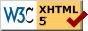 Valid XHTML 5